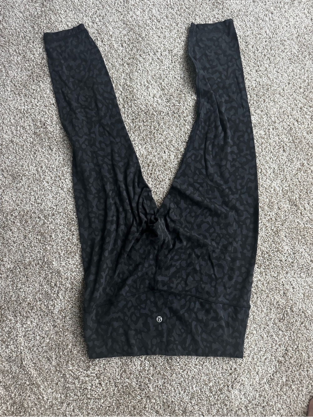 lululemon athletica Black Subtle Animal Print Leggings 25in